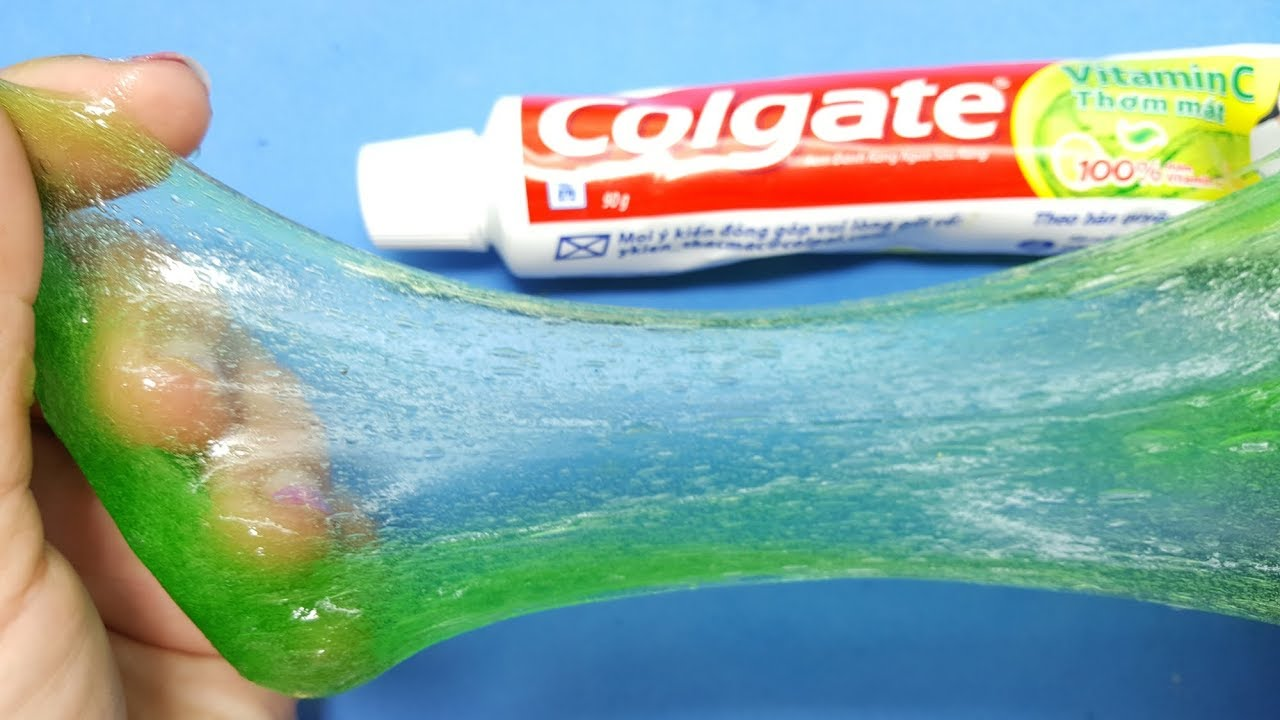Cách làm slime bằng dầu gội và kem đánh răng