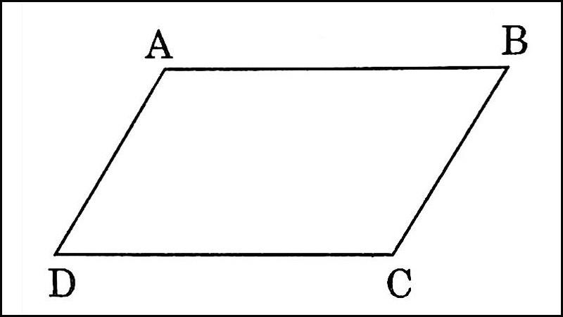 Hình vẽ tứ giác ABCD có cặp cạnh đối song song