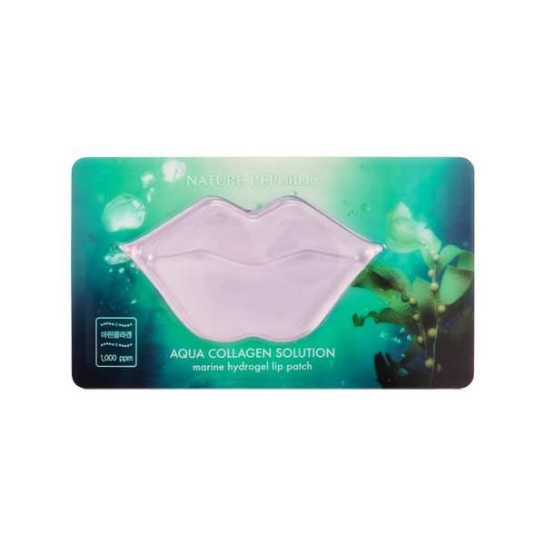 Mat - na - moi - Nature Republic Aqua Collagen Solution Marine Hydrogel Lip Patch
