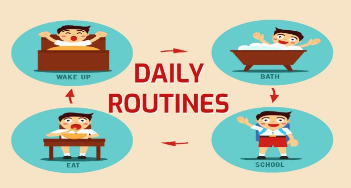 Routine mang nghĩa những thói quen thường ngày