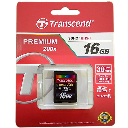 Thẻ nhớ Transcend 16GB class 10
