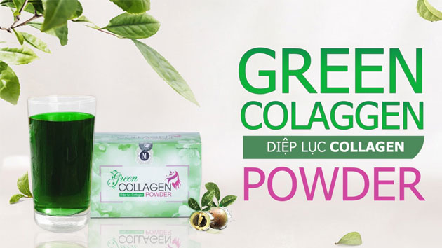 Diệp lục collagen Green Collagen Powder.