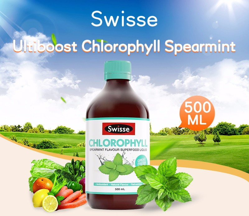 Diệp lục collagen Swisse ChlorophyLL Spearmint.